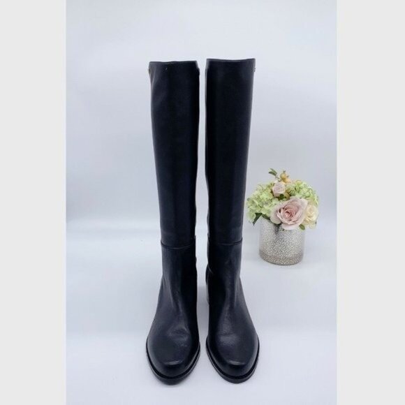 Stuart Weitzman Keelan City Womens Knee High Stretchy Boots Black Leather US 10 - Picture 6 of 11